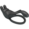 Pretty Love - Seth Double Anneau Vibrant Lapin 7 Vibrations Noir